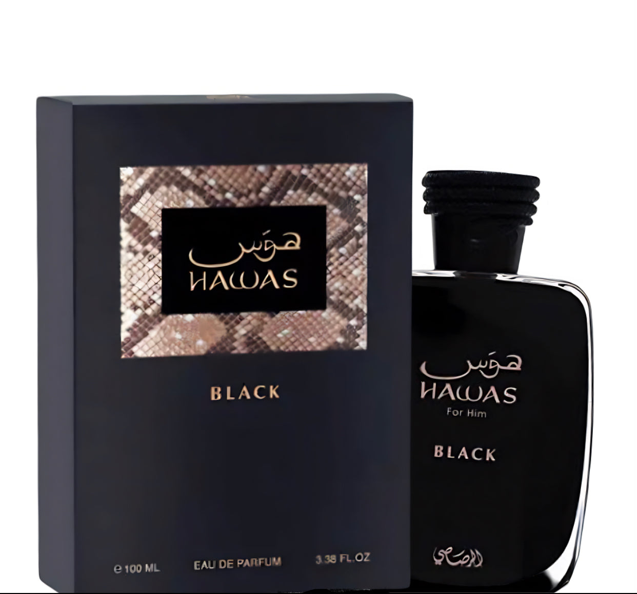 Rasasi Hawas Black for Him 100ml (3.4oz) Eau de Parfum- For men