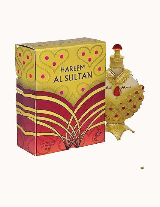 KHADLAJ PERFUMES Hareem Al Sultan Concentrated Perfume Oil Gold for Women, 35 ml