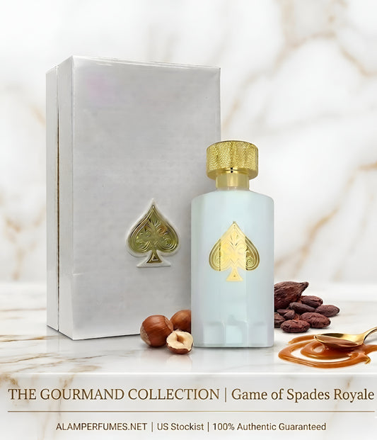 Game of Spades Royale by Jo Milano 3.4 oz – Luxury Unisex Parfum by with Hazelnut, Cacao & Caramel Notes